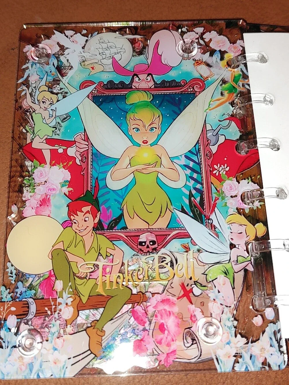 New! A7 Size Tinkerbell Shaker Notebook With Paper